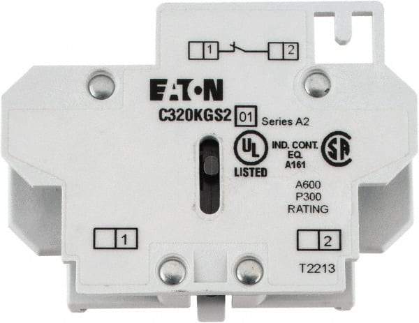 Eaton Cutler-Hammer - Starter Auxiliary Contact - For Use with 10-60A Contactors - Apex Tool & Supply