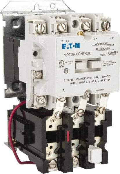Eaton Cutler-Hammer - 9 Amp, Nonreversible Open Enclosure NEMA Motor Starter - 1 hp at 3 Phase - Apex Tool & Supply