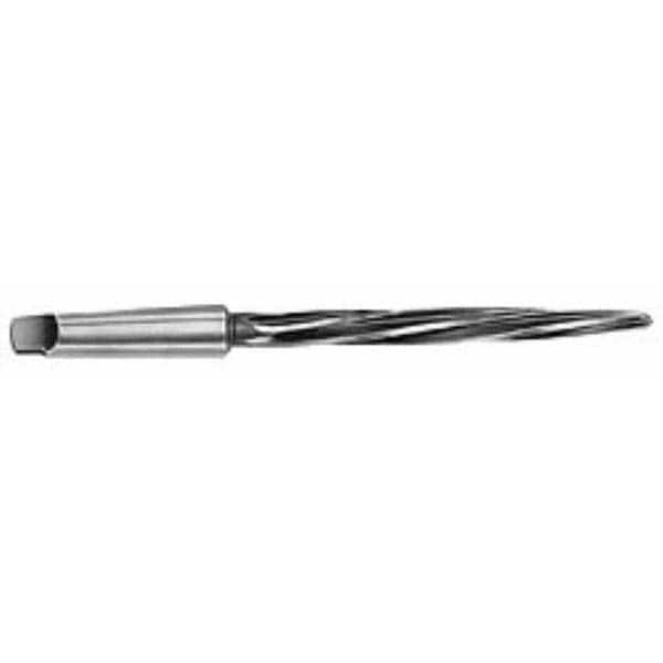 Interstate - 1-5/16" Reamer Diam, 1-1/64" Small End Diam, 4MT Morse Taper Shank, 7-3/8" Flute, Bridge Reamer - Apex Tool & Supply