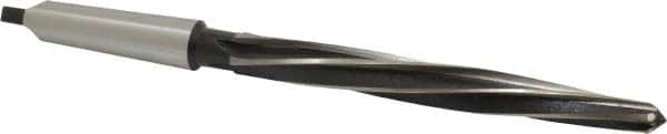 Interstate - 13/16" Reamer Diam, 35/64" Small End Diam, 3MT Morse Taper Shank, 7-3/8" Flute, Bridge Reamer - Apex Tool & Supply