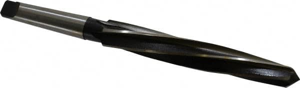Interstate - 1-1/8" Reamer Diam, 55/64" Small End Diam, 3MT Morse Taper Shank, 7-3/8" Flute, Bridge Reamer - Apex Tool & Supply