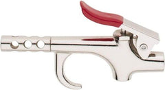 Value Collection - 145 Max psi Safety Booster Thumb Lever Blow Gun - 1/4 NPT, 3" Tube Length, Chrome Plated Zinc - Apex Tool & Supply
