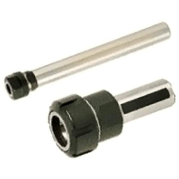 Iscar - 1mm to 16mm Capacity, 46mm Projection, Straight Shank, ER25 Collet Chuck - 96mm OAL, 25mm Shank Diam - Exact Industrial Supply