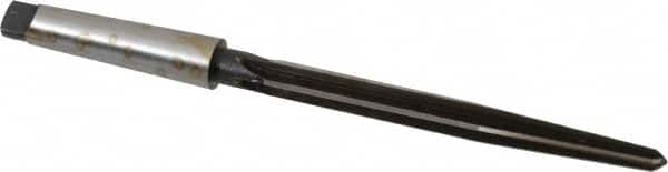 Interstate - 17/32" Reamer Diam, 11/32" Small End Diam, 2MT Morse Taper Shank, 5-1/8" Flute, Bridge Reamer - Apex Tool & Supply