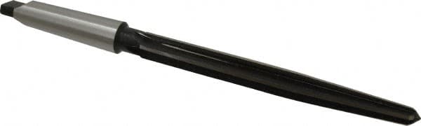 Interstate - 13/16" Reamer Diam, 35/64" Small End Diam, 3MT Morse Taper Shank, 7-3/8" Flute, Bridge Reamer - Apex Tool & Supply