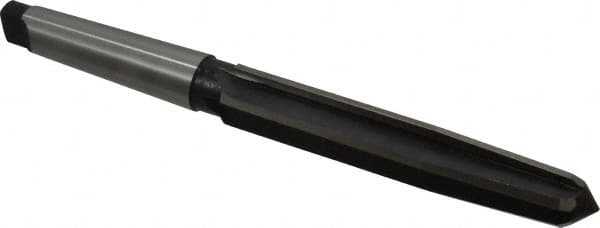 Interstate - 1-3/8" Reamer Diam, 1-1/8" Small End Diam, 4MT Morse Taper Shank, 7-3/8" Flute, Bridge Reamer - Apex Tool & Supply