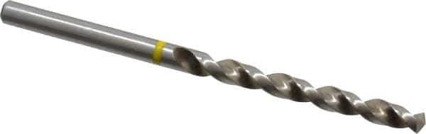 Accupro - #16 130° Vanadium High Speed Steel Jobber Drill - Bright Finish, Right Hand Cut, Spiral Flute, Straight Shank, 80mm OAL, Split Point - Apex Tool & Supply