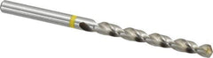 Accupro - #8 130° Vanadium High Speed Steel Jobber Drill - Bright Finish, Right Hand Cut, Spiral Flute, Straight Shank, 86mm OAL, Split Point - Apex Tool & Supply