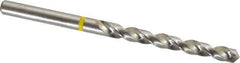 Accupro - 13/64" 130° Vanadium High Speed Steel Jobber Drill - Bright Finish, Right Hand Cut, Spiral Flute, Straight Shank, 86mm OAL, Split Point - Apex Tool & Supply
