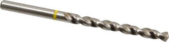 Accupro - 7/32" 130° Vanadium High Speed Steel Jobber Drill - Bright Finish, Right Hand Cut, Spiral Flute, Straight Shank, 93mm OAL, Split Point - Apex Tool & Supply