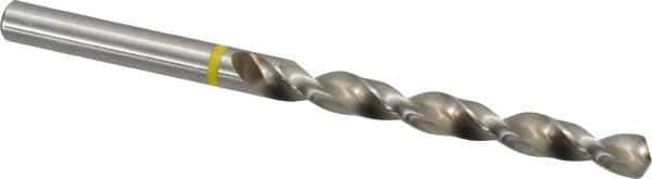 Accupro - 17/64" 130° Vanadium High Speed Steel Jobber Drill - Bright Finish, Right Hand Cut, Spiral Flute, Straight Shank, 109mm OAL, Split Point - Apex Tool & Supply