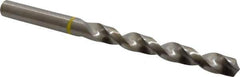 Accupro - 21/64" 130° Vanadium High Speed Steel Jobber Drill - Bright Finish, Right Hand Cut, Spiral Flute, Straight Shank, 117mm OAL, Split Point - Apex Tool & Supply