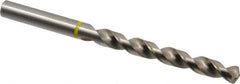 Accupro - Letter Q 130° Vanadium High Speed Steel Jobber Drill - Bright Finish, Right Hand Cut, Spiral Flute, Straight Shank, 117mm OAL, Split Point - Apex Tool & Supply