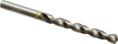 Accupro - 23/64" 130° Vanadium High Speed Steel Jobber Drill - Bright Finish, Right Hand Cut, Spiral Flute, Straight Shank, 125mm OAL, Split Point - Apex Tool & Supply