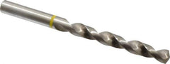 Accupro - 25/64" 130° Vanadium High Speed Steel Jobber Drill - Bright Finish, Right Hand Cut, Spiral Flute, Straight Shank, 133mm OAL, Split Point - Apex Tool & Supply