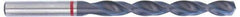 Accupro - 21/64" 135° Cobalt Jobber Drill - TiAlN Finish, Right Hand Cut, Spiral Flute, Straight Shank, 117mm OAL, UX Point - Apex Tool & Supply