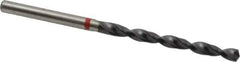 Accupro - #24 135° Cobalt Jobber Drill - TiAlN Finish, Right Hand Cut, Spiral Flute, Straight Shank, 75mm OAL, UX Point - Apex Tool & Supply