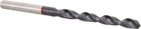 Accupro - 3/16" 135° Cobalt Jobber Drill - TiAlN Finish, Right Hand Cut, Spiral Flute, Straight Shank, 86mm OAL, UX Point - Apex Tool & Supply