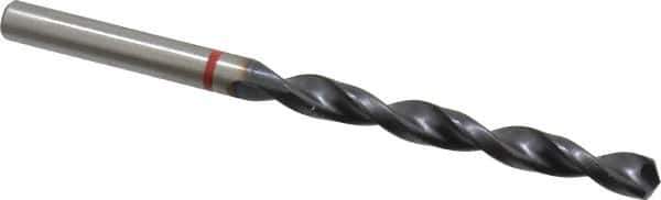 Accupro - #1 135° Cobalt Jobber Drill - TiAlN Finish, Right Hand Cut, Spiral Flute, Straight Shank, 93mm OAL, UX Point - Apex Tool & Supply
