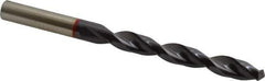 Accupro - 27/64" 135° Cobalt Jobber Drill - TiAlN Finish, Right Hand Cut, Spiral Flute, Straight Shank, 142mm OAL, UX Point - Apex Tool & Supply