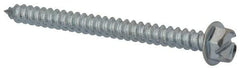 Value Collection - #14 Hex Washer Head Slotted Sheet Metal Screw - Steel, 3" Length Under Head, Grade 2 - Apex Tool & Supply