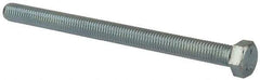 Made in North America - 1/2-13 UNC, 7" Length Under Head Hex Head Cap Screw - Fully Threaded, Grade 5 Steel, Zinc-Plated Finish, 3/4" Hex - Apex Tool & Supply