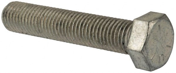 Made in USA - 7/8-9 UNC, 4-1/2" Length Under Head Hex Head Cap Screw - Apex Tool & Supply