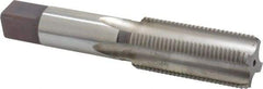 Hertel - M24x2.00 Metric Fine 4 Flute Bright Finish High Speed Steel Straight Flute Standard Hand Tap - Bottoming, Right Hand Thread, 4-29/32" OAL, D7 Limit - Apex Tool & Supply