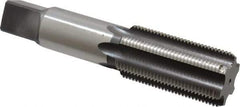 Hertel - 1-1/4 - 12 UNF 3B 6 Flute Bright Finish High Speed Steel Straight Flute Standard Hand Tap - Bottoming, Right Hand Thread, 5-3/4" OAL, H4 Limit - Apex Tool & Supply