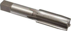 Hertel - M24x2.00 Metric Fine 4 Flute Bright Finish High Speed Steel Straight Flute Standard Hand Tap - Taper, Right Hand Thread, 4-29/32" OAL, D7 Limit - Apex Tool & Supply