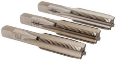 Hertel - 3/4-16 UNF, 4 Flute, Bottoming, Plug & Taper, Bright Finish, High Speed Steel Tap Set - 4-1/4" OAL, 2B/3B Class of Fit - Apex Tool & Supply