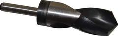 Hertel - 1-15/32" Drill, 118° Point, High Speed Steel Silver Deming & Reduced Shank Drill Bit - Oxide Finish, 6" OAL, Straight Shank, 3" Flute Length, Right Hand Cut, Standard Point, Spiral Flute, Regular Spiral - Apex Tool & Supply