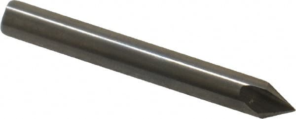 Hertel - 3/16" Head Diam, 3/16" Shank Diam, 3 Flute 60° Solid Carbide Countersink - Apex Tool & Supply