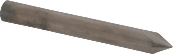 Hertel - 1/4" Head Diam, 1/4" Shank Diam, 3 Flute 60° Solid Carbide Countersink - Apex Tool & Supply
