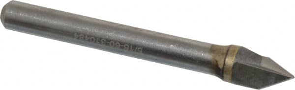 Hertel - 5/16" Head Diam, 1/4" Shank Diam, 3 Flute 60° Solid Carbide Countersink - Apex Tool & Supply