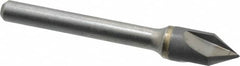 Hertel - 3/8" Head Diam, 1/4" Shank Diam, 3 Flute 60° Solid Carbide Countersink - Apex Tool & Supply