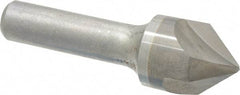 Hertel - 7/8" Head Diam, 1/2" Shank Diam, 3 Flute 82° Solid Carbide Countersink - Bright Finish, 3" OAL, Single End, Straight Shank, Right Hand Cut - Apex Tool & Supply