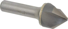 Hertel - 1" Head Diam, 1/2" Shank Diam, 3 Flute 82° Solid Carbide Countersink - Bright Finish, 3" OAL, Single End, Straight Shank, Right Hand Cut - Apex Tool & Supply