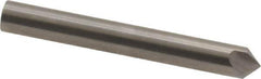 Hertel - 3/16" Head Diam, 3/16" Shank Diam, 3 Flute 90° Solid Carbide Countersink - Bright Finish, 1-1/2" OAL, Single End, Straight Shank, Right Hand Cut - Apex Tool & Supply
