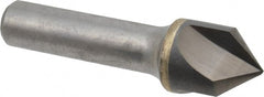 Hertel - 3/4" Head Diam, 1/2" Shank Diam, 3 Flute 90° Solid Carbide Countersink - Apex Tool & Supply