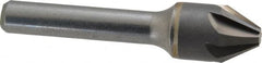 Hertel - 5/8" Head Diam, 3/8" Shank Diam, 6 Flute 60° Solid Carbide Countersink - Apex Tool & Supply