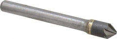 Hertel - 5/16" Head Diam, 1/4" Shank Diam, 6 Flute 82° Solid Carbide Countersink - Bright Finish, 2-1/2" OAL, Single End, Straight Shank, Right Hand Cut - Apex Tool & Supply