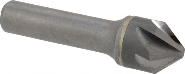 Hertel - 3/4" Head Diam, 1/2" Shank Diam, 6 Flute 82° Solid Carbide Countersink - Apex Tool & Supply
