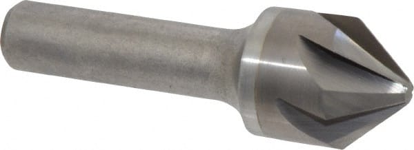 Hertel - 7/8" Head Diam, 1/2" Shank Diam, 6 Flute 82° Solid Carbide Countersink - Apex Tool & Supply