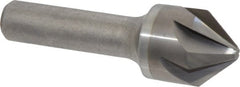 Hertel - 7/8" Head Diam, 1/2" Shank Diam, 6 Flute 82° Solid Carbide Countersink - Apex Tool & Supply