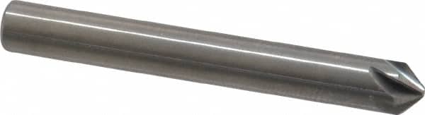 Hertel - 3/16" Head Diam, 3/16" Shank Diam, 6 Flute 90° Solid Carbide Countersink - Apex Tool & Supply