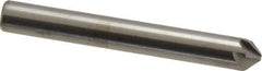 Hertel - 1/4" Head Diam, 1/4" Shank Diam, 6 Flute 90° Solid Carbide Countersink - Bright Finish, 2" OAL, Single End, Straight Shank, Right Hand Cut - Apex Tool & Supply