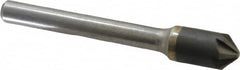 Hertel - 3/8" Head Diam, 1/4" Shank Diam, 6 Flute 90° Solid Carbide Countersink - Apex Tool & Supply