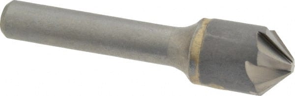 Hertel - 5/8" Head Diam, 3/8" Shank Diam, 6 Flute 90° Solid Carbide Countersink - Apex Tool & Supply