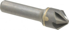 Hertel - 3/4" Head Diam, 1/2" Shank Diam, 6 Flute 90° Solid Carbide Countersink - Apex Tool & Supply